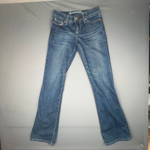 American Eagle Original 77 Bootcut Jeans 2 Long Medium Wash - Picture 1 of 11